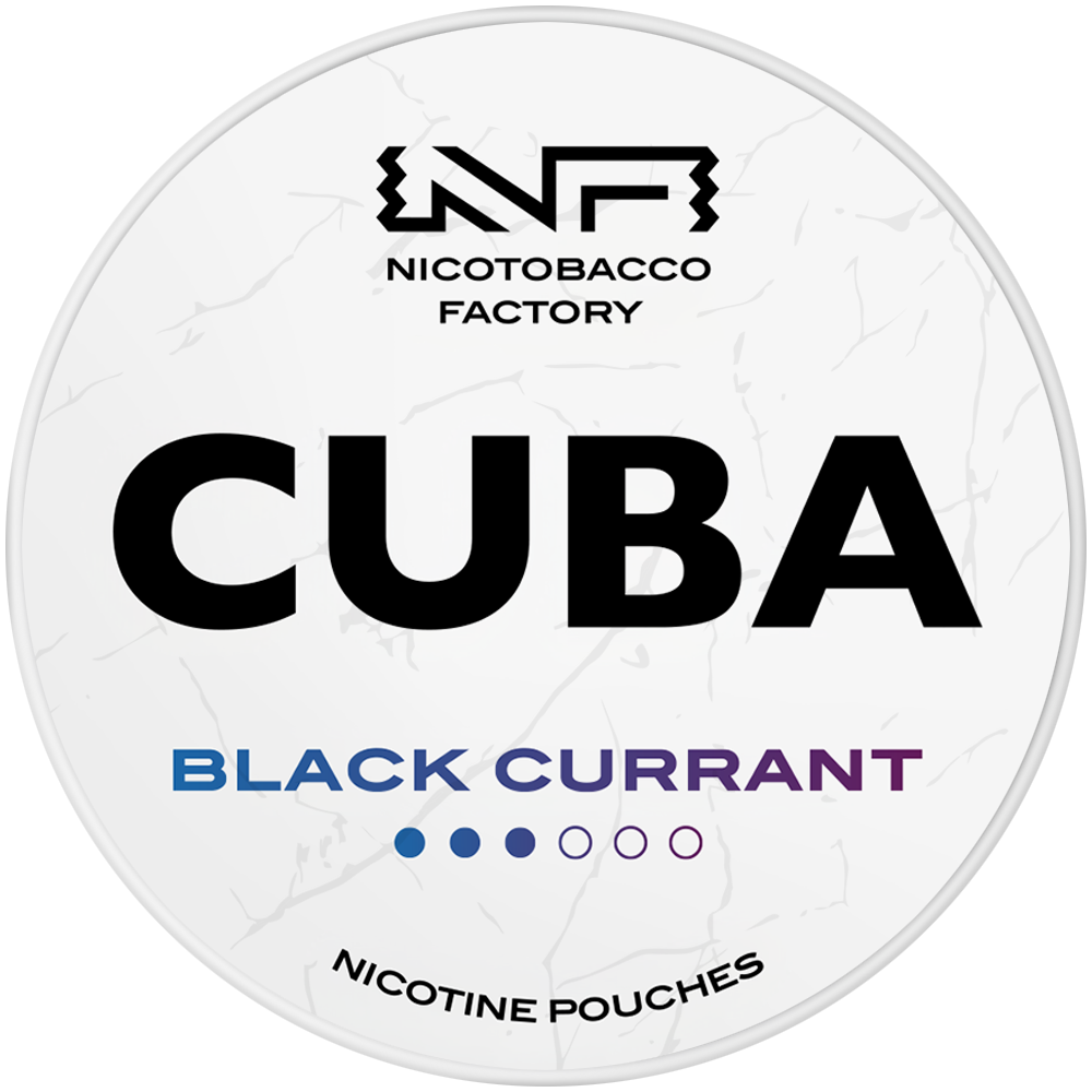 Cuba White Black Currant nicotine pouches snus