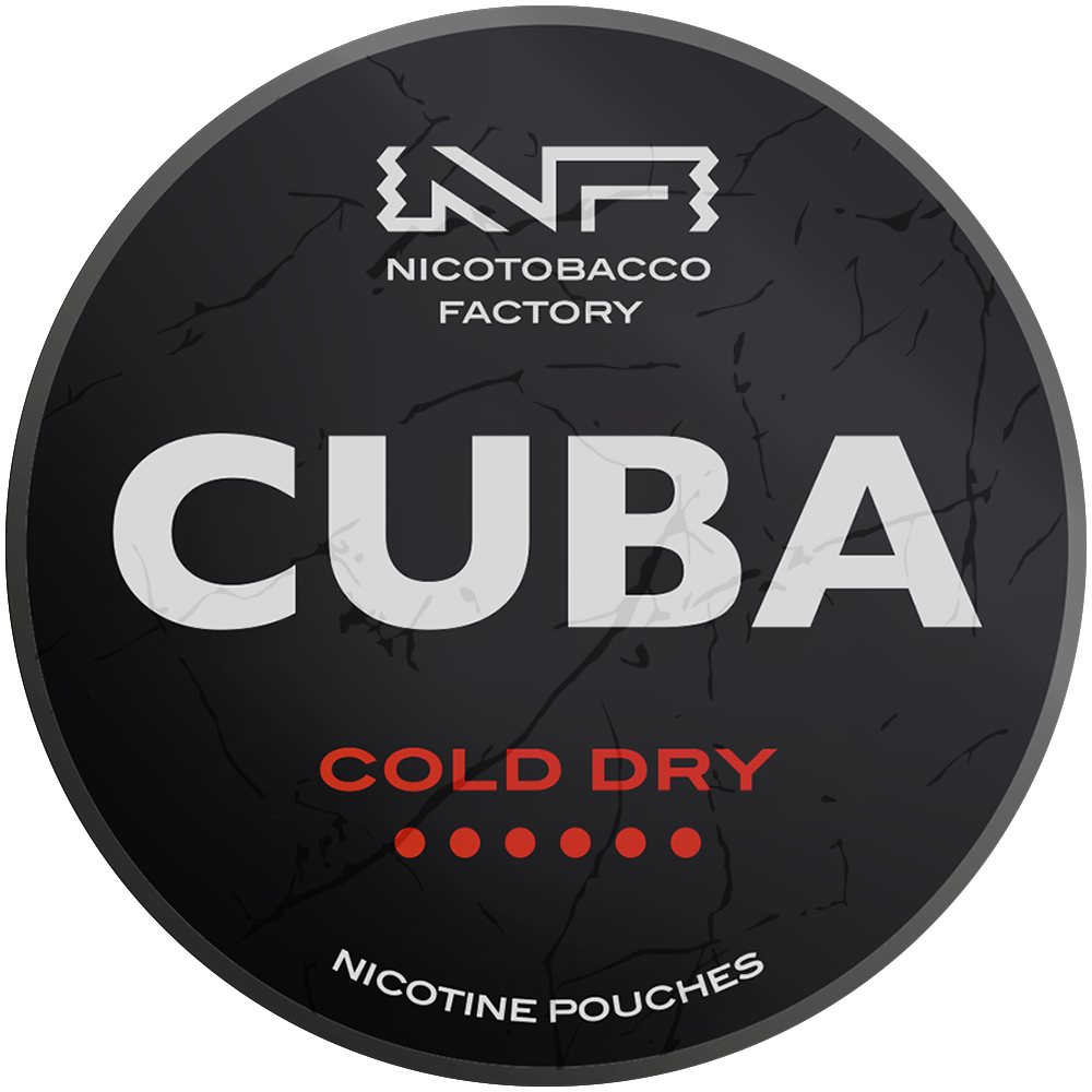 Cuba Black Cold Dry nicotine pouches snus