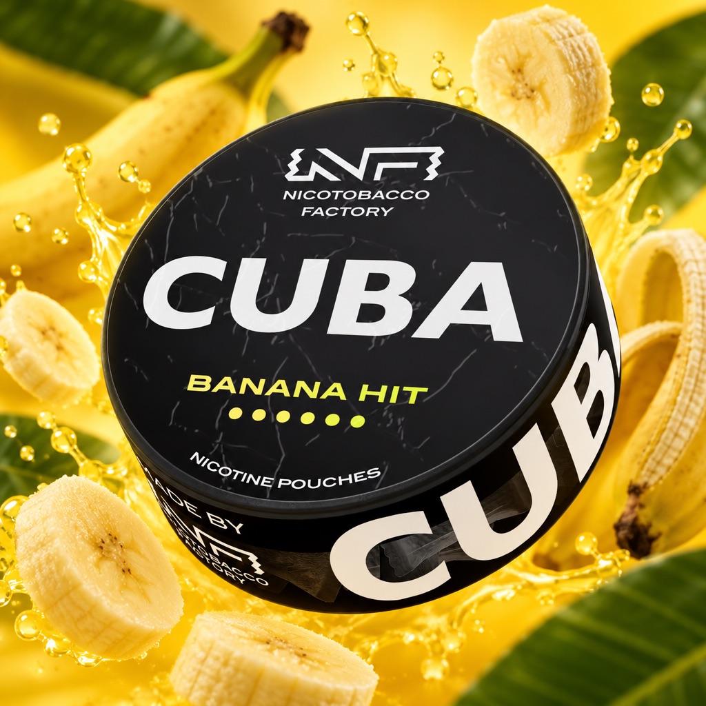 Cuba Black Banana Hit nicotine pouches snus