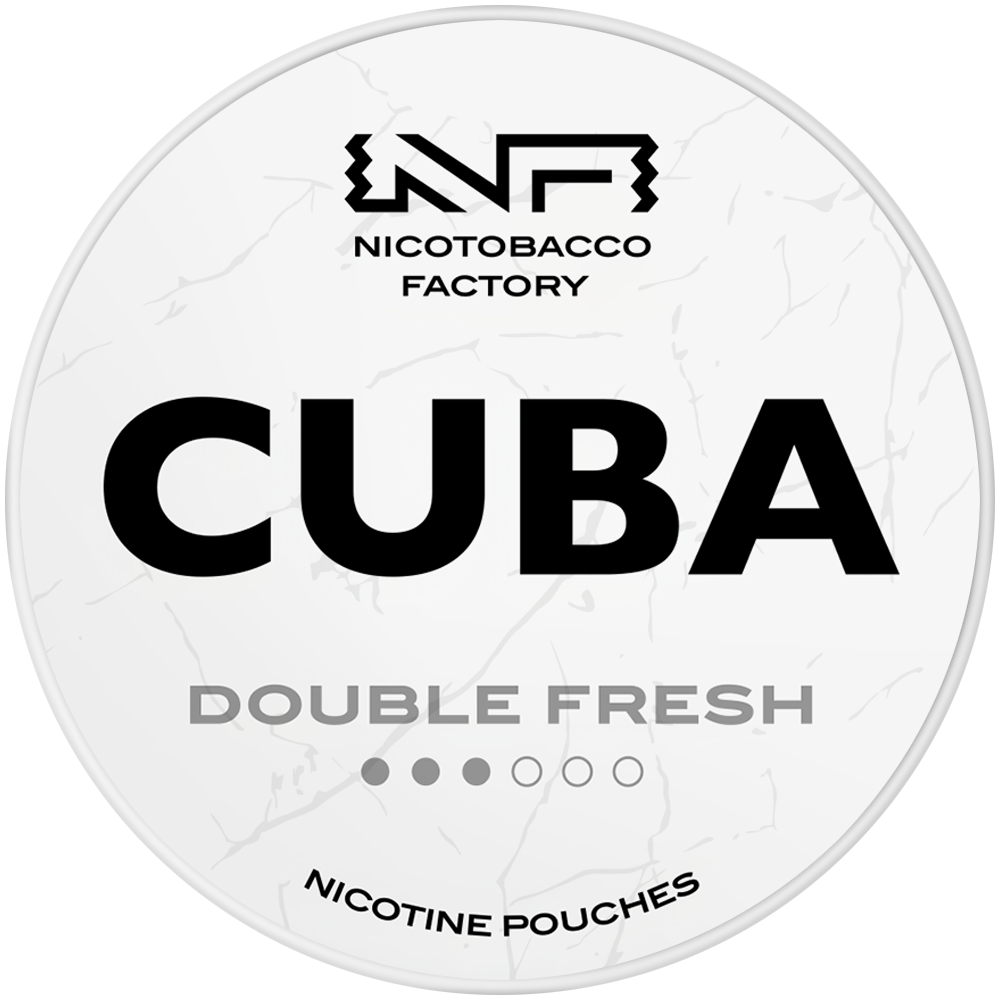 Cuba White Double Fresh nicotine pouches snus