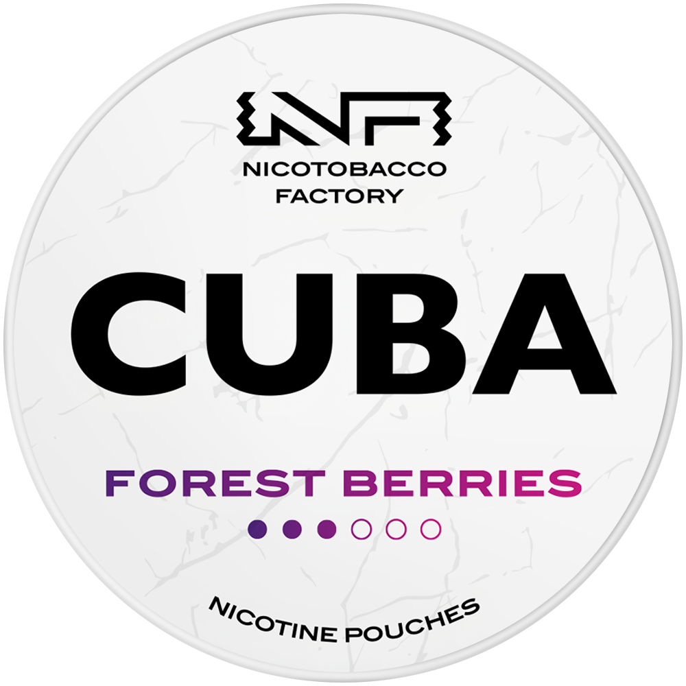 Cuba White Forest Berries nicotine pouches snus