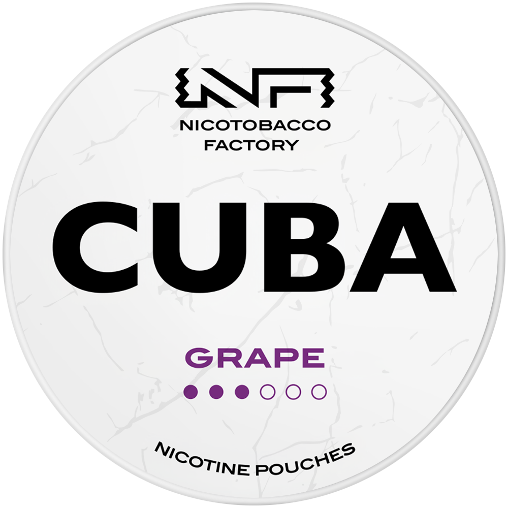 Cuba White Grape nicotine pouches snus