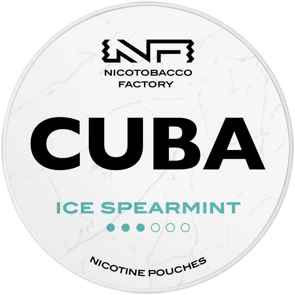 Cuba White Ice Spearmint nicotine pouches snus