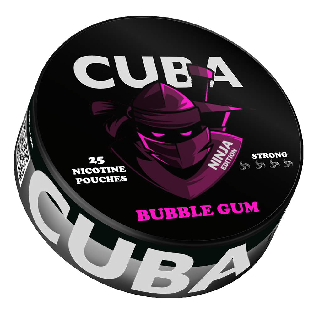 Cuba Ninja Bubble Gum nicotone pouches