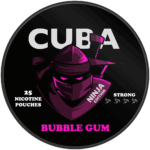 Cuba Ninja Bubble Gum nicotine pouches snus