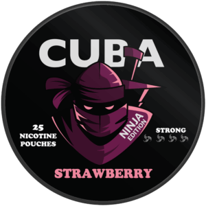 Cuba Ninja Strawberry nicotine pouches snus