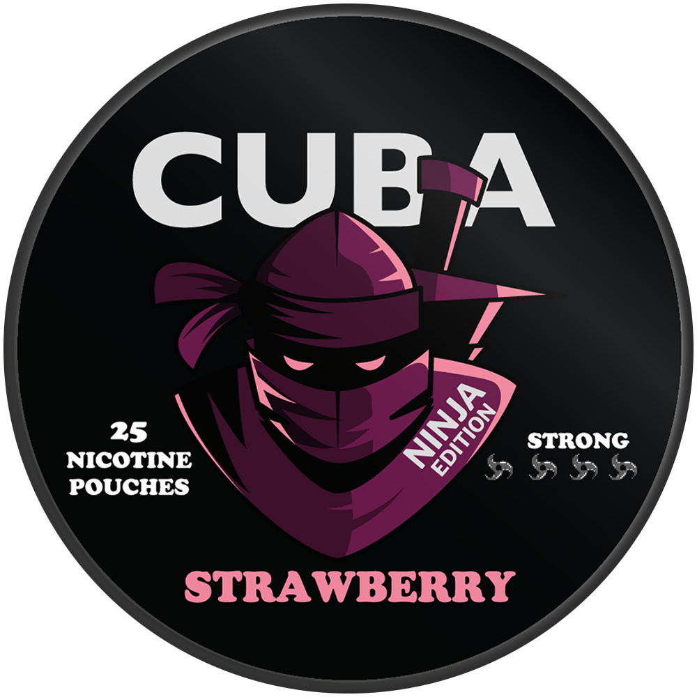 Cuba Ninja Strawberry nicotine pouches snus