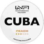 Cuba White Peach nicotine pouches snus