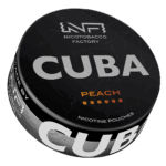 Cuba Black Peach nicotine pouches snus