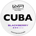 Cuba White Blackberry nicotine pouches snus