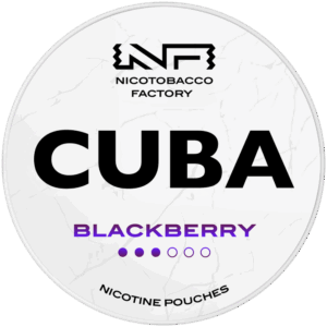 Cuba White Blackberry nicotine pouches snus