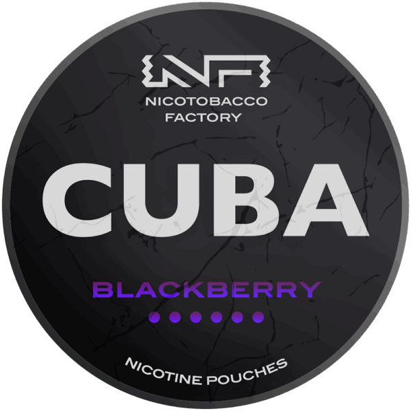 Cuba Black Blackberry nicotine pouches snus