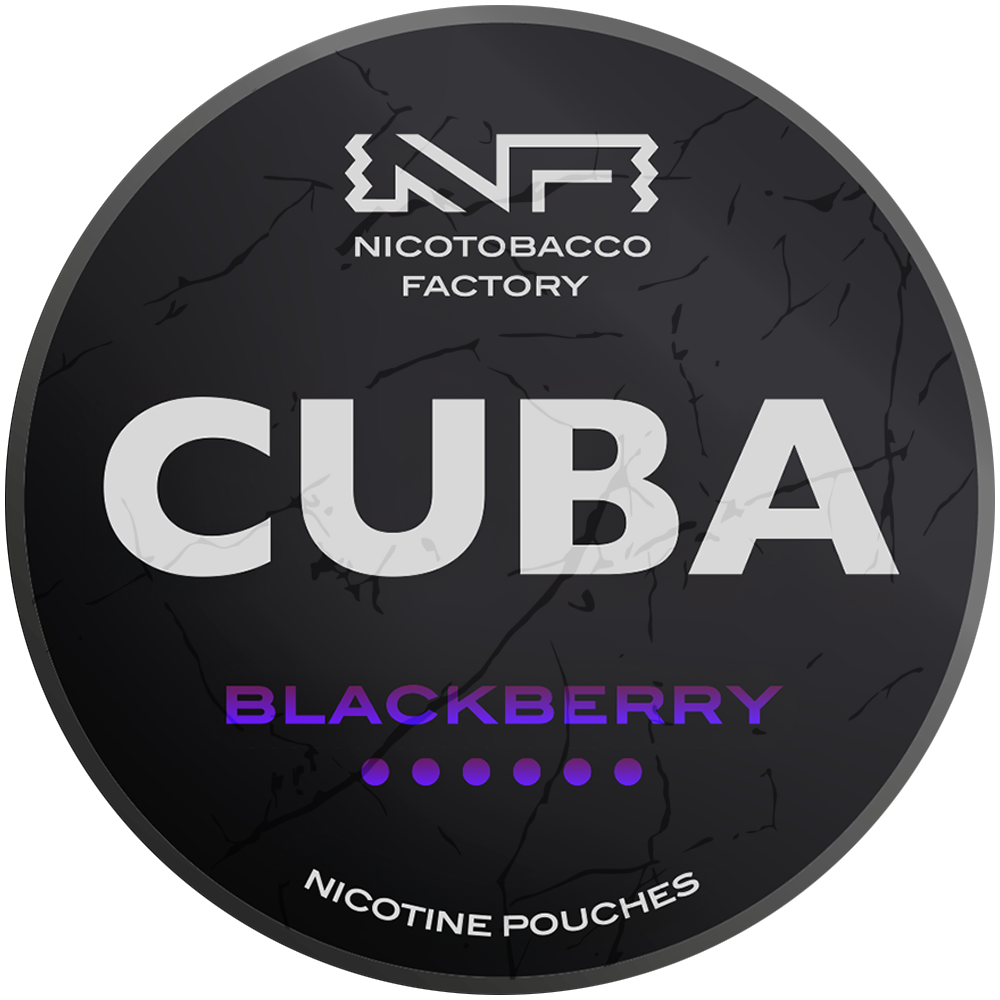 Cuba Black Blackberry nicotine pouches snus