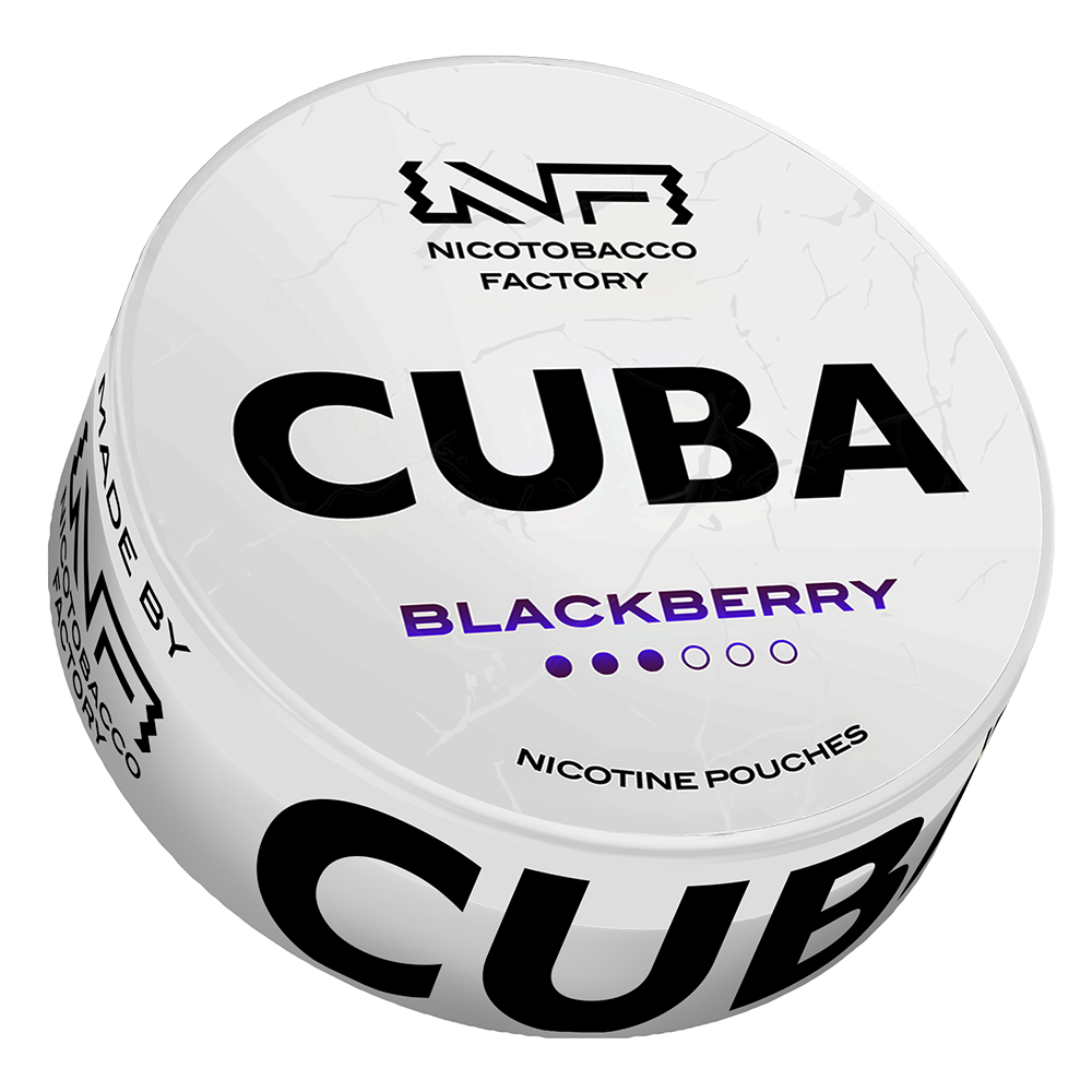 Cuba White Blackberry nicotine pouches snus
