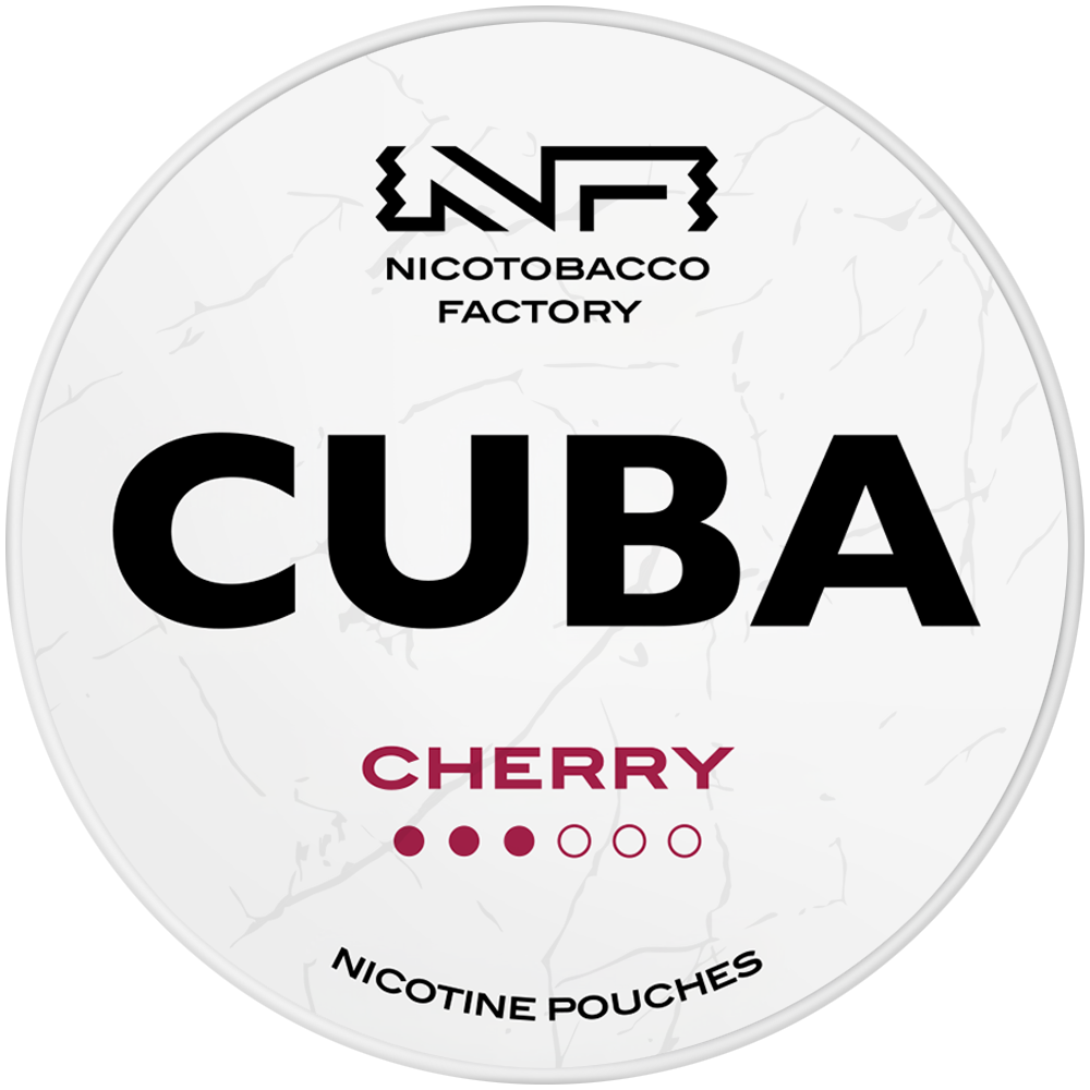Cuba White Cherry nicotine pouches snus