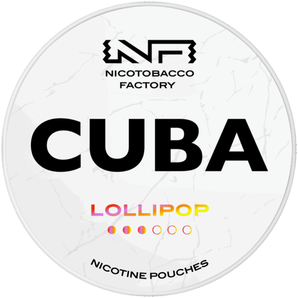 Cuba White Lollipop nicotine pouches snus