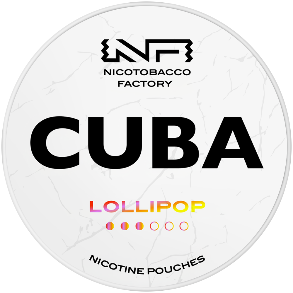 Cuba White Lollipop nicotine pouches snus
