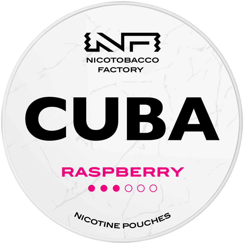 Cuba White Raspberry nicotine pouches snus