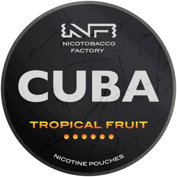 Cuba Black Tropical Fruit nicotine pouches snus