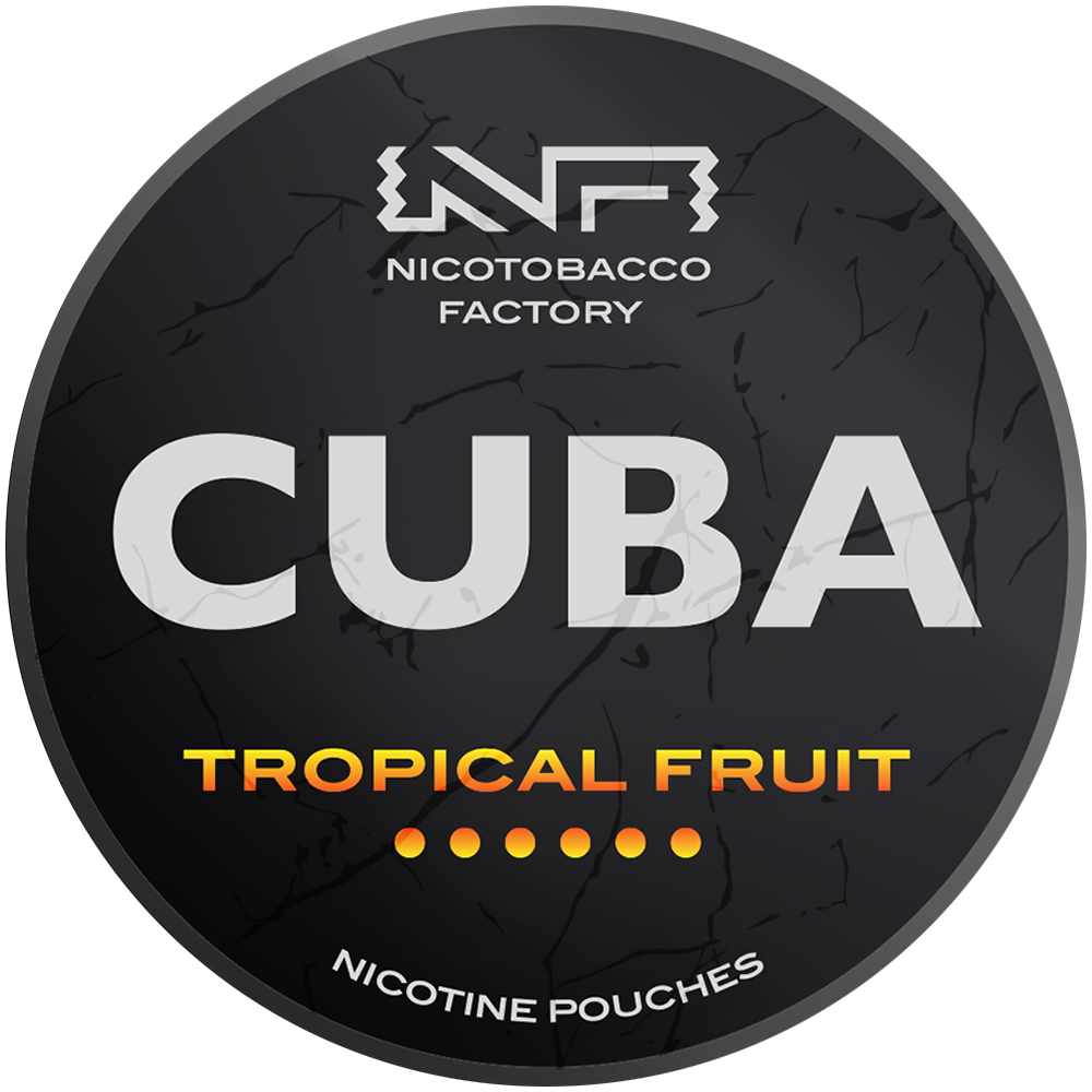 Cuba Black Tropical Fruit nicotine pouches snus