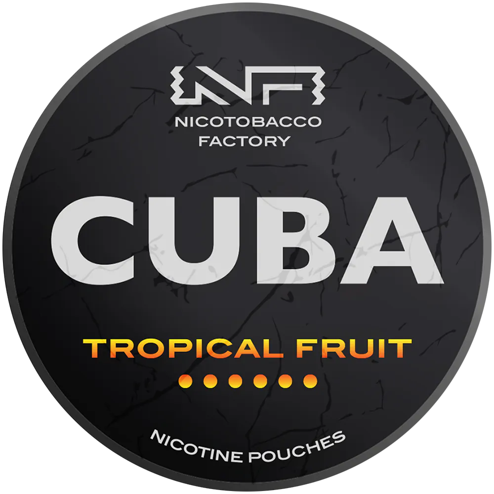 Cuba Black Tropical Fruit nicotine pouches snus