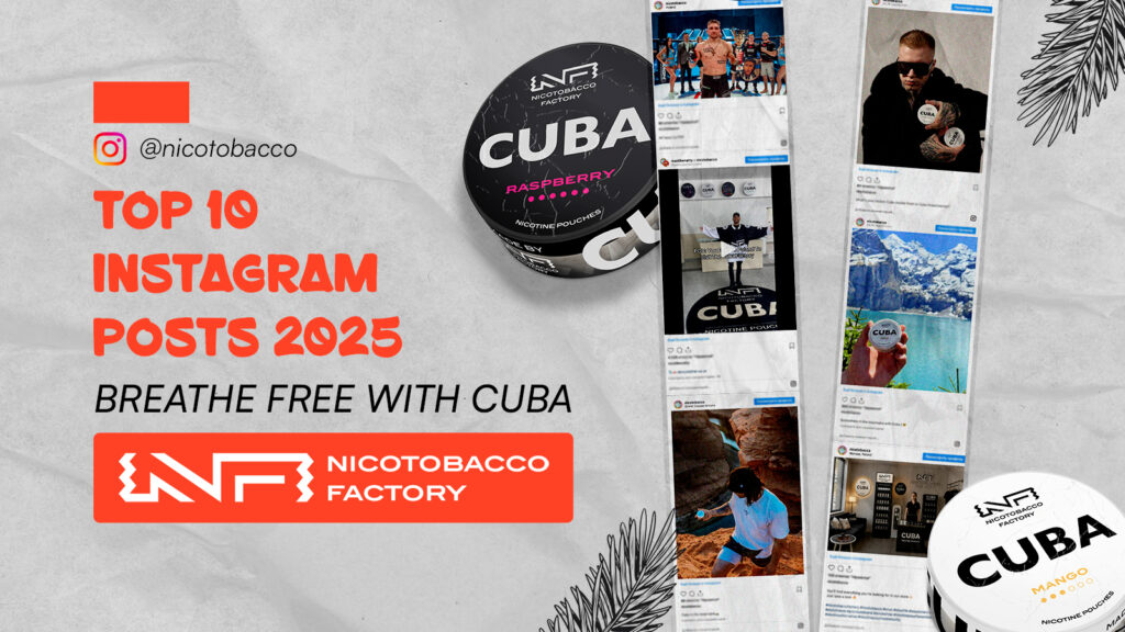 Top 10 Instagram posts nicotine pouches snus