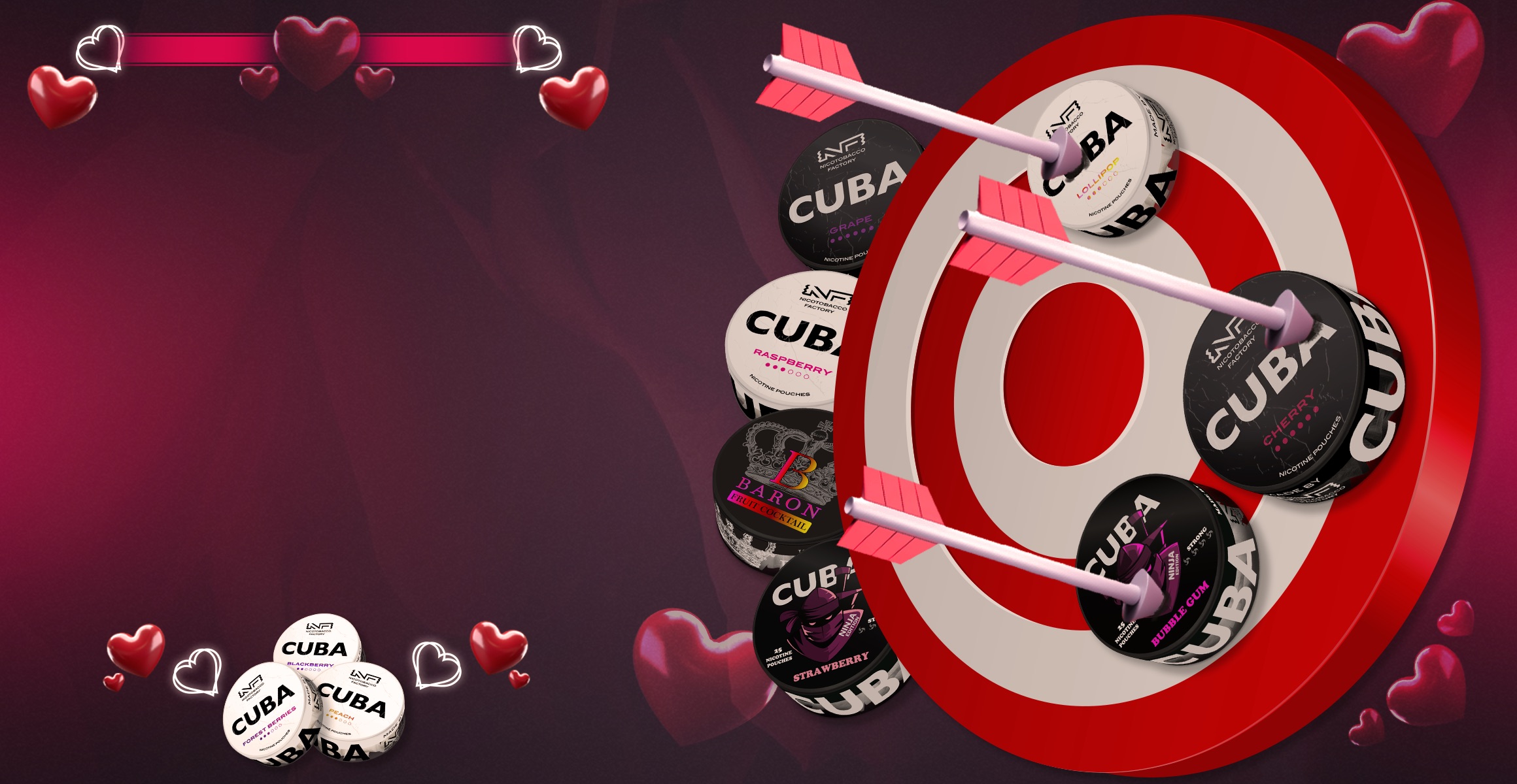 Valentines's day nicotine pouches