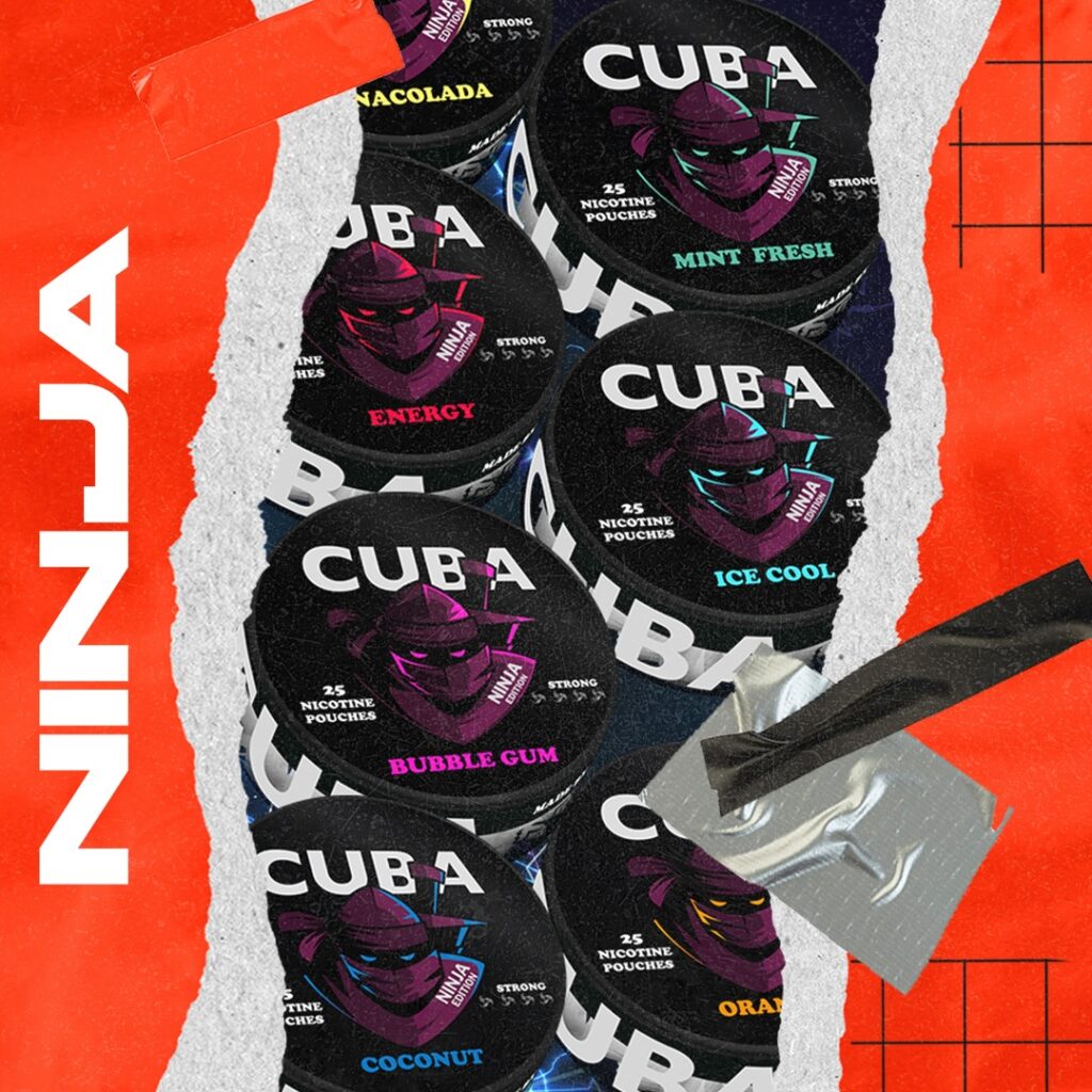 CUBA Ninja line nicotine pouches & snus