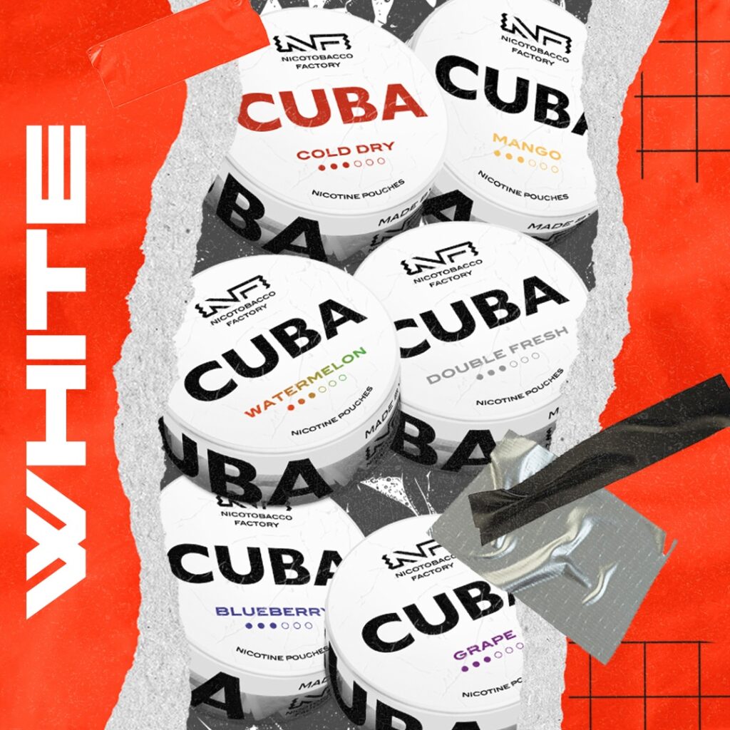CUBA White line nicotine pouches & snus