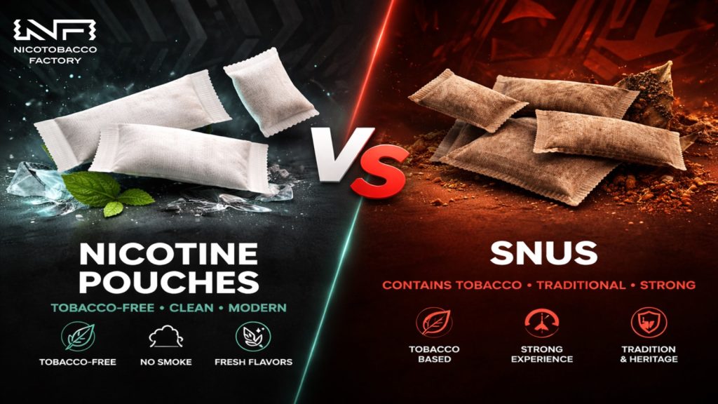 Nicotine pouches vs snus