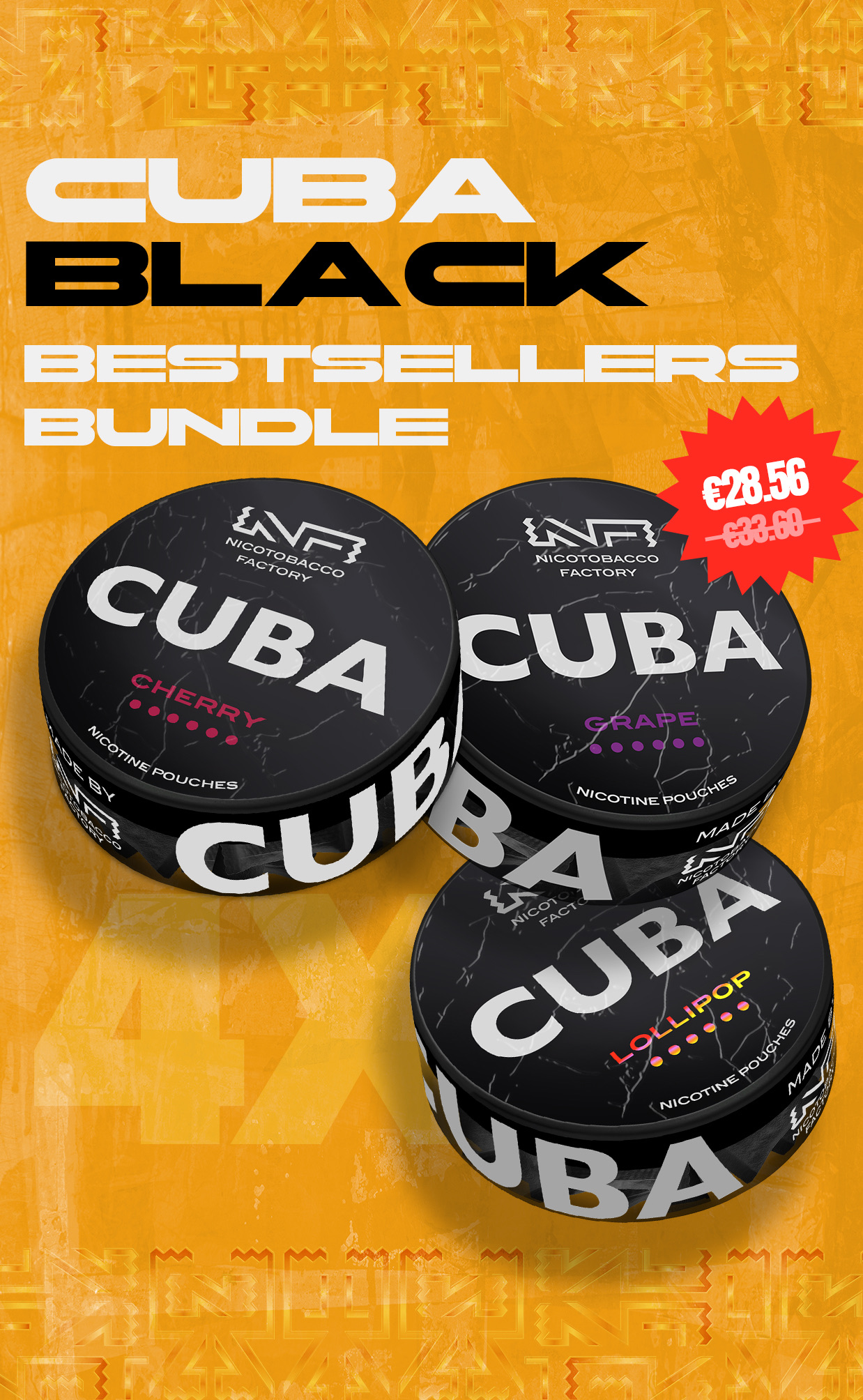 Nicotine pouches snus bundle
