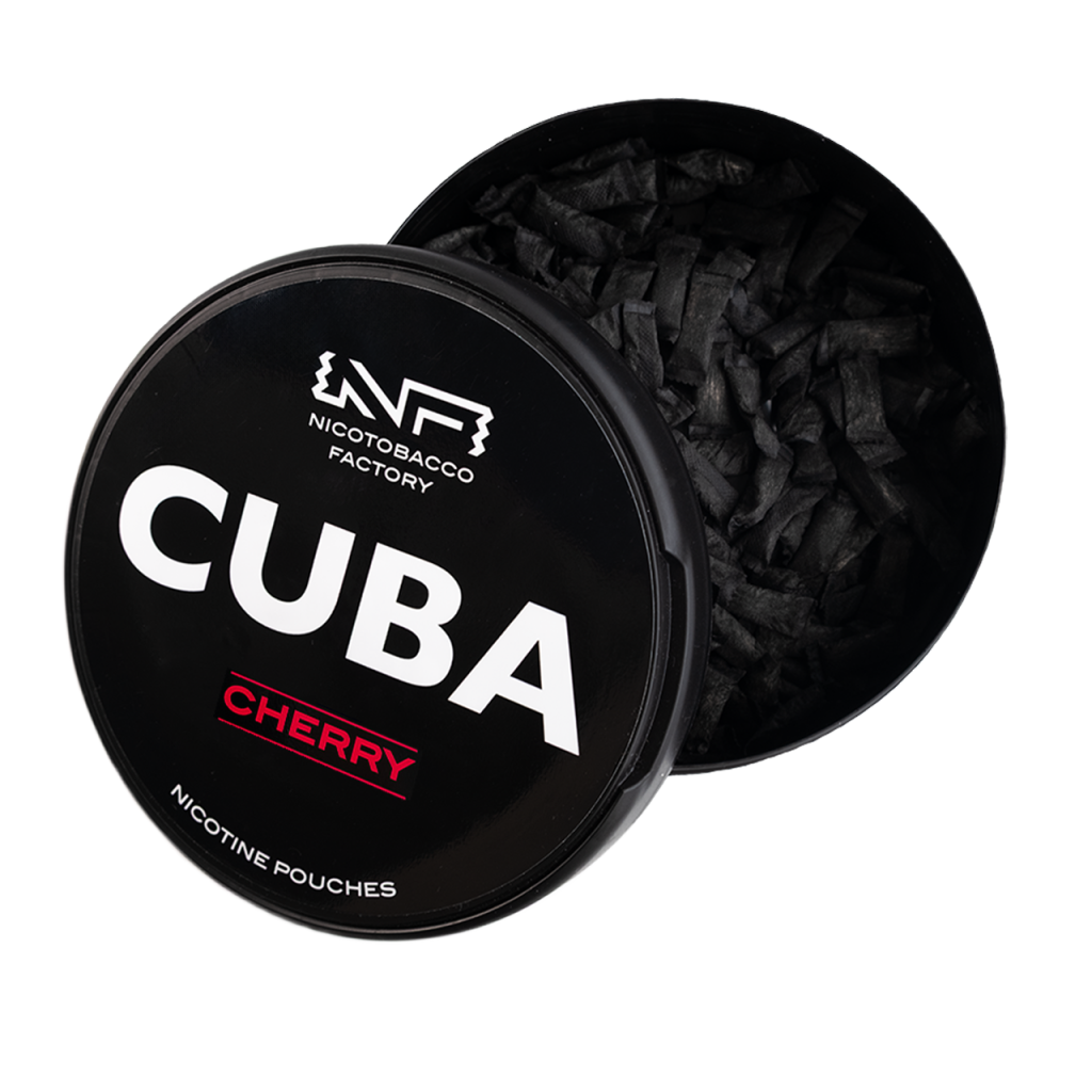 CUBA Black Cherry Megacan nicotine pouches