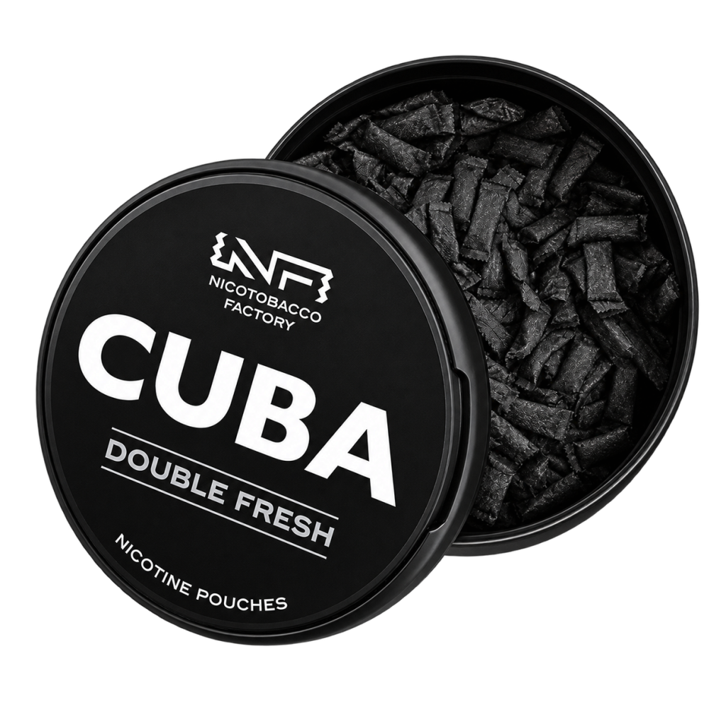 cuba black double fresh megacan nicotine pouches
