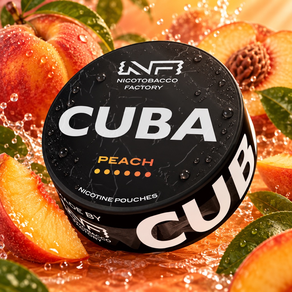 Cuba Black Peach nicotine pouches